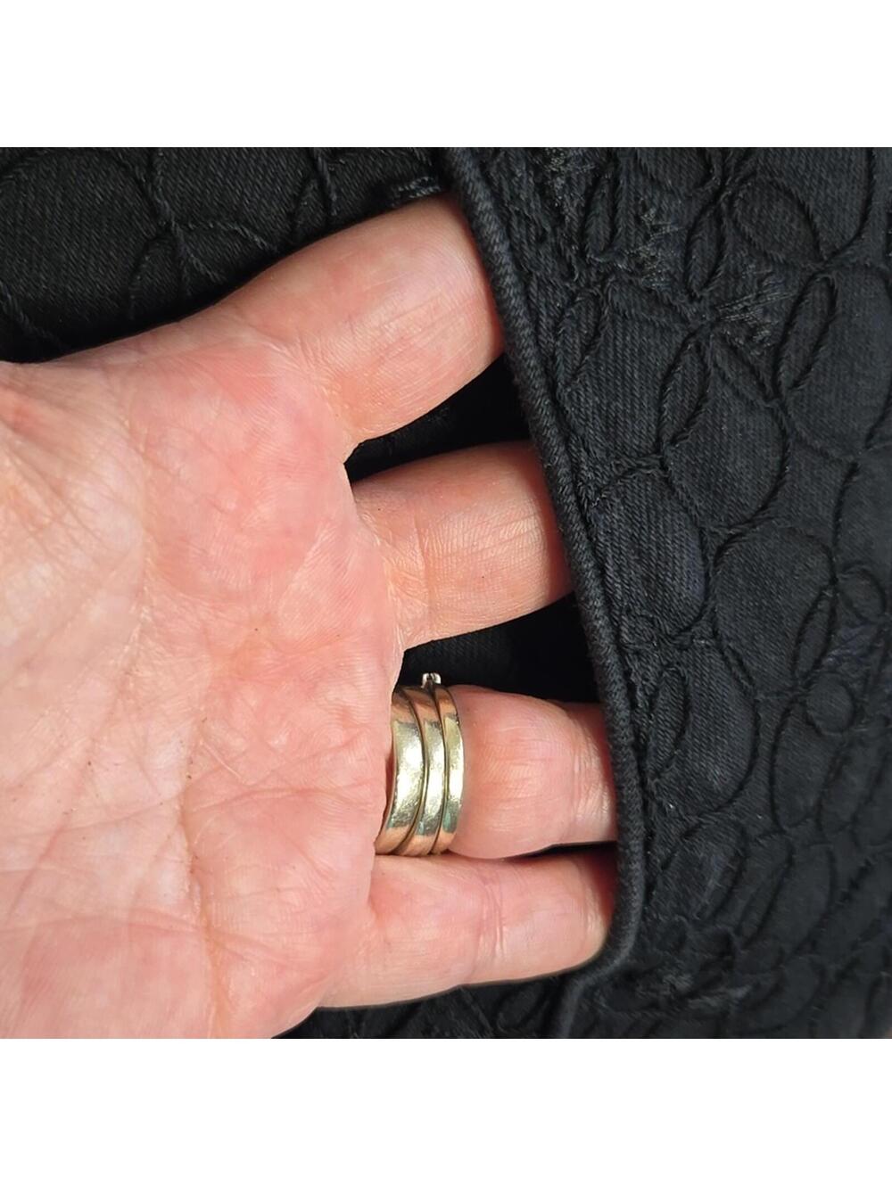 Anne Klein Black Embroidered Jacket Size 12 - Picture 4 of 5